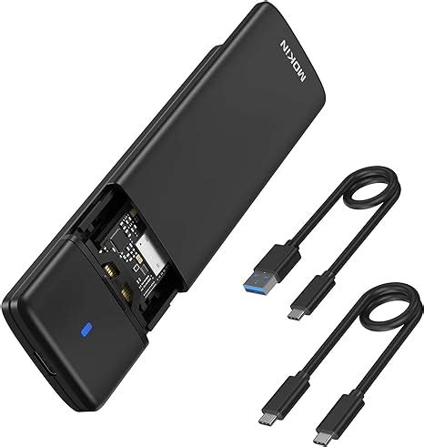 RCT M.2 NVMe & SATA SSD Enclosure; USB C to USB C enclosure and USB A to USB C adaptor; 10 GBPS 